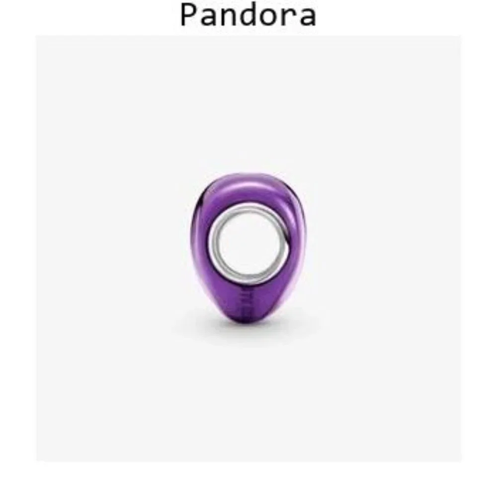 Pandora Purple Heart Charm Bracelet